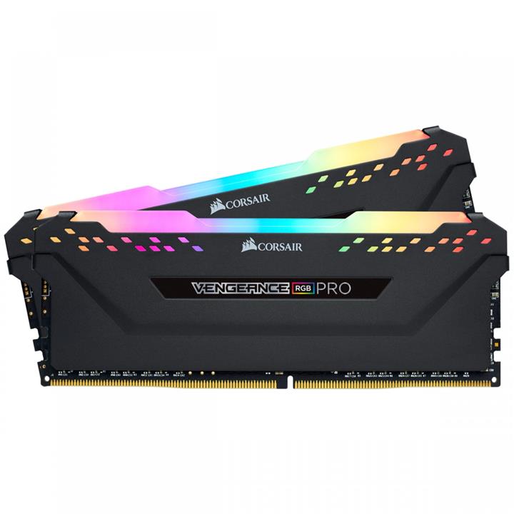 رم دسکتاپ DDR4 دو کاناله 3600 مگاهرتز CL18 کورسیر مدل VENGEANCE RGB PRO ظرفیت 32 گیگابایت Corsair VENGEANCE RGB PRO 32GB 16GBx2 3600MHz CL18 DDR4 Memory